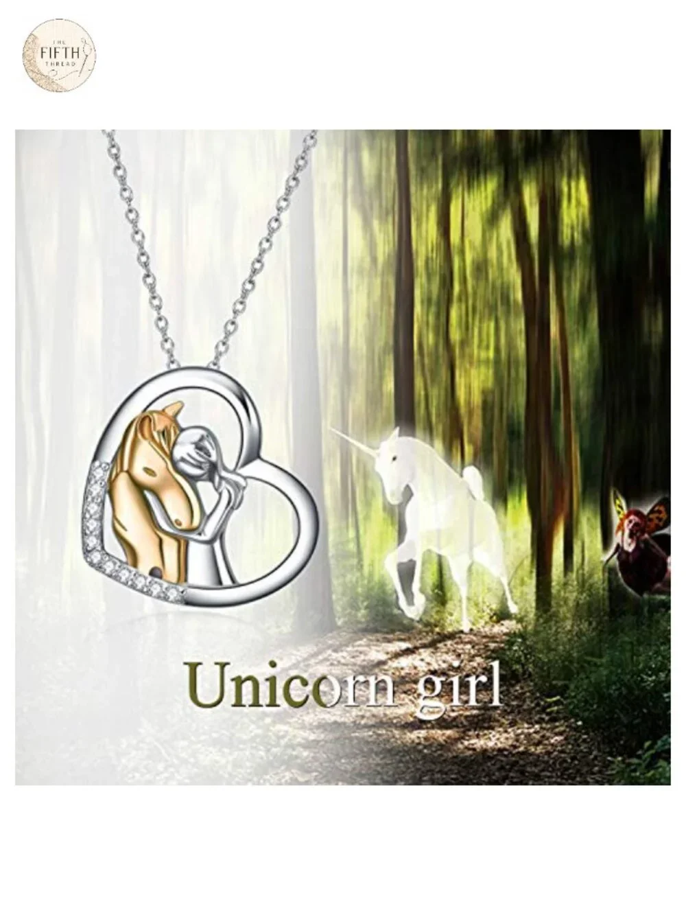 925 Sterling Silver Horse Pendant Necklace for Women